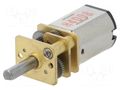 Motor: DC; with gearbox; HP; 6VDC; 1.6A; Shaft: D spring; 150rpm POLOLU POLOLU-2216