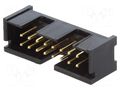 Connector: IDC; socket; male; PIN: 16; straight; THT; gold-plated TE Connectivity 5103309-3