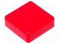 Button; square; red; 12x12mm NINIGI TACT-2BSRD