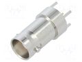 Connector: BNC; socket; female; straight; 50Ω; THT; on PCBs; PTFE AMPHENOL RF 112515