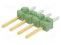 Connector: pin strips; pin header; AMPMODU MOD II; male; PIN: 4 TE Connectivity 825433-4