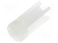 Spacer sleeve; LED; Øout: 6mm; ØLED: 5mm; L: 12.7mm; natural; UL94V-2 DREMEC DR8GE04V80282