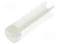 Spacer sleeve; LED; Øout: 6mm; ØLED: 5mm; L: 19.1mm; natural; UL94V-2 DREMEC DR8GE04V80284