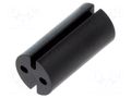 Spacer sleeve; LED; Øout: 4.8mm; ØLED: 3mm; L: 9.5mm; black; UL94HB DREMEC DR8GE04V80351