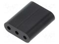 Spacer sleeve; LED; ØLED: 3mm; L: 9.5mm; black; UL94V-0; PVC DREMEC DR8GE04V80358