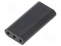 Spacer sleeve; LED; ØLED: 3mm; L: 15.9mm; black; UL94V-0; PVC DREMEC DR8GE04V80360
