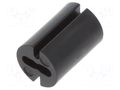 Spacer sleeve; LED; Øout: 4.8mm; ØLED: 3mm; L: 7mm; black; UL94V-0 DREMEC DR8GE04V80378