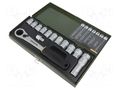 Wrenches set; 6-angles,socket bits,socket spanner; 14pcs. PROXXON PRN23604