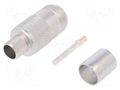 Connector: N; plug; female; straight; 50Ω; crimped; for cable; PTFE TELEGÄRTNER J01021A0155