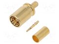 Connector: SMB; plug; female; straight; 50Ω; crimped; for cable TELEGÄRTNER J01161A0691