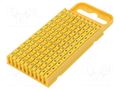 Markers; Marking: L1,L2,L3,ground; 4.3÷5.3mm; polyamide; yellow HELLERMANNTYTON WIC3-SET2/Y