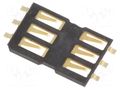 Connector: for cards; SIM; without cover,without ejector; SMT ATTEND 115E-AEA0-R01