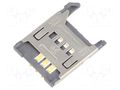 Connector: for cards; SIM; without ejector,with cover; SMT; PIN: 6 ATTEND 115G-AAAA-R