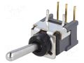 Switch: toggle; Pos: 2; SPDT; ON-ON; 0.01A/28VAC; 0.01A/28VDC; B NKK SWITCHES B12AH