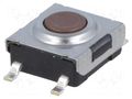 Microswitch TACT; SPST; Pos: 2; 0.05A/24VDC; 1.57N; 6.2x6.2x3.1mm NKK SWITCHES CB315FP