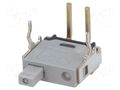 Switch: push-button; Pos: 2; DPDT; 0.01A/28VAC; 0.01A/28VDC; 500MΩ NKK SWITCHES GB215AH