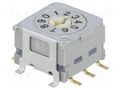Encoding switch; DEC/BCD; Pos: 10; horizontal; Rcont max: 30mΩ NKK SWITCHES ND3FR10B