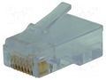 Connector: RJ45; plug; PIN: 8; 8p8c; for cable; IDC,crimped BEL FUSE 943-SP-370808M2