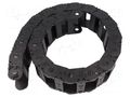 Cable chain; 2500; Bend.rad: 100mm; L: 1012mm; Int.height: 25mm IGUS 2500.05.100.0