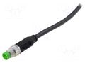 Cable: for sensors/automation; M8; PIN: 4; straight; 3m; plug; 30VDC MURRELEKTRONIK 7000-08011-6110300