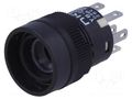 Switch: push-button; Pos: 2; DPDT; 0.01A/28VAC; 0.01A/28VDC; 200MΩ NKK SWITCHES YB25WCKG01