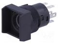 Switch: push-button; Pos: 2; DPDT; 3A/125VAC; ON-(ON); 200MΩ; YB NKK SWITCHES YB25WSKW01