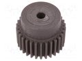 Spur gear; whell width: 25mm; Ø: 32mm; Number of teeth: 30; ZCL ELESA+GANTER ZCL-1.0-30