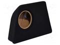 Car loudspeaker enclosure; MDF; black; 200mm; Grooving: 222mm BASSER OBGL.ALFA.03