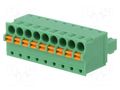 Pluggable terminal block; 3.81mm; ways: 9; straight; plug; female PHOENIX CONTACT FK-MCP1.5/9ST-3.81