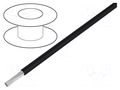Wire; HookUp Wire; stranded; Cu; 28AWG; PTFE; black; 250V; 30.5m ALPHA WIRE 2842/7-BK005