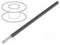 Wire; HookUp Wire; stranded; Cu; 28AWG; PTFE; dark grey; 250V; 305m ALPHA WIRE 2842/7-SL001