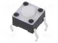 Microswitch TACT; SPST-NO; Pos: 2; 0.05A/24VDC; THT; none; OFF-(ON) TE Connectivity 1825910-2