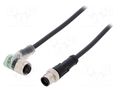 Cable: for sensors/automation; M12; PIN: 5; 2m; plug; 24VAC; 4A; PUR LAPP 22260070