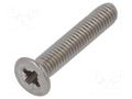 Screw; M3x16; 0.5; Head: countersunk; Pozidriv; PZ1; DIN 965A BOSSARD B3X16/BN3310