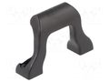 Holder; polyamide; black; H: 9.5mm; L: 38mm; W: 25mm; handle FIX&FASTEN FIX-HAND-38V0B