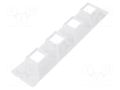 LED lens; rectangular; transparent; 50°; Colour: white; H: 20.2mm LEDIL CN16788