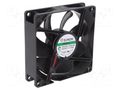 Fan: DC; axial; 24VDC; 92x92x25mm; 126.75m3/h; 45.5dBA; Vapo; 24AWG SUNON PF92252V1-A99-A