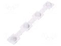 LED lens; rectangular; transparent; 50°; Colour: black; H: 20.2mm LEDIL CN16606