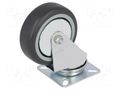 Transport wheel; Ø: 75mm; W: 25mm; H: 100mm; torsional; 60kg COLSON JDPE-0751-1001