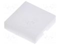 Cap; 12x12x3mm; white; UB; Application: UB NKK SWITCHES AT4073B