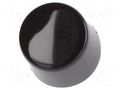 Cap; Illumin: none; Ø8x6.3mm; black; MB; MB NKK SWITCHES AT413A