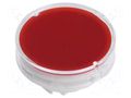 Cap; Ø19x9mm; red,transparent; LB Panel Seal NKK SWITCHES AT4179JC
