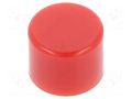 Cap; Ø5.1x4mm; red; AB; Application: AB,BB NKK SWITCHES AT475C