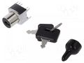 Switch: key switch; Stabl.pos: 2; Switch.method: ON-ON NKK SWITCHES SK12BG13