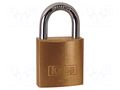 Padlock; shackle; brass; Protection: low (level 2); A: 20mm; B: 13mm KASP KA-K12020