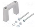 Holder; aluminium; grey; H: 40mm; L: 57.5mm; W: 12.2mm; handle MENTOR MR-3268.1111
