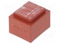 Transformer: encapsulated; 1.5VA; 230VAC; 9V; 9V; 83mA; 83mA; PCB MYRRA MYRRA-44092