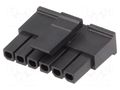Connector: wire-board; plug; female; PIN: 6; Micro-Fit 3.0; 3mm; 1x6 MOLEX MX-43645-0600