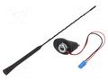 Antenna; car top; 0.4m; AM,FM; Opel; with amplifier; 0.3m; 12VDC 4CARMEDIA ANT.03.2