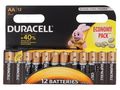 Battery: alkaline; AA; 1.5V; non-rechargeable; 12pcs; BASIC DURACELL BAT-LR6/DR-B12